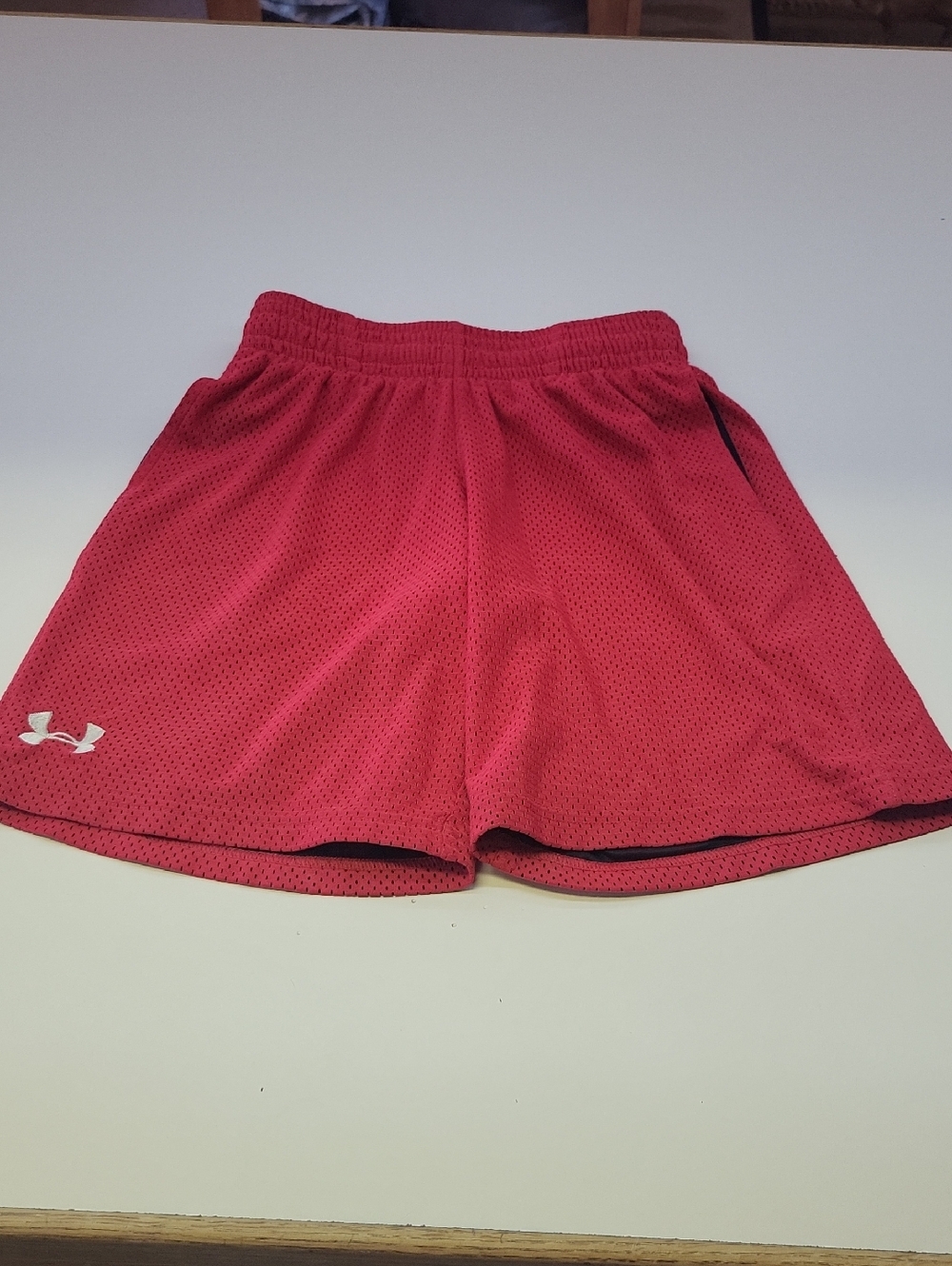 Under Armour Red Youth Mesh Athletic Shorts